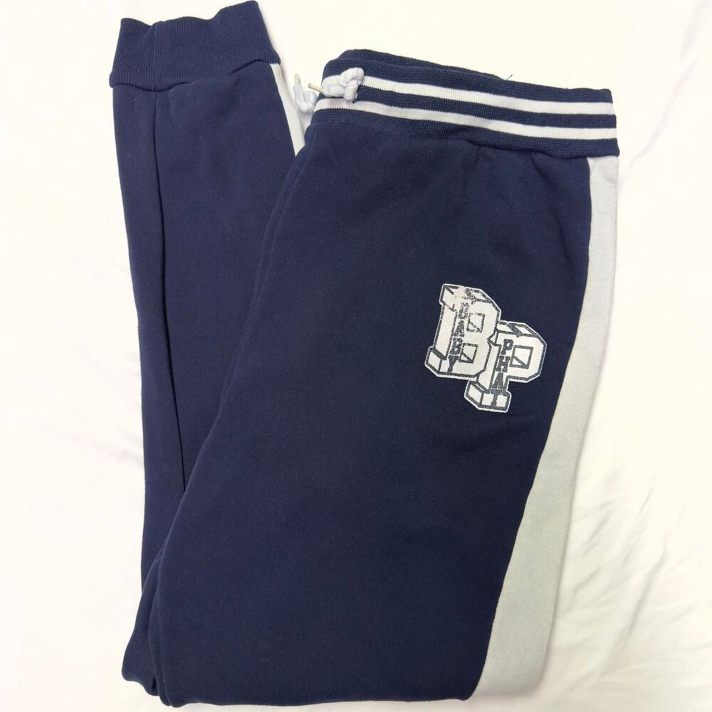 baby phat vintage 90s y2k navy blue side stripe sweatpants joggers women’s xl